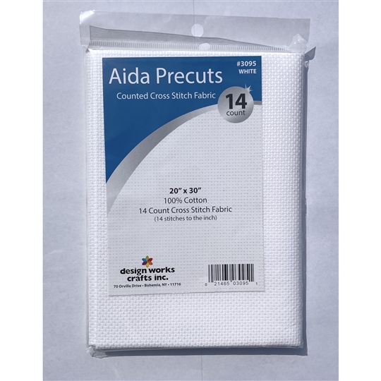 Design Works 14 count White Aida 20 x 30 Inches