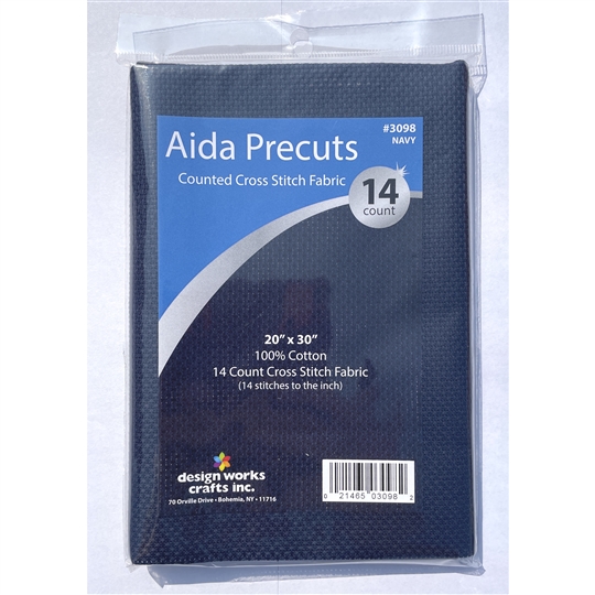 Design Works 14 count Navy Aida 20 x 30 Inches