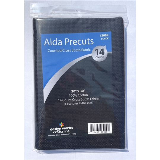 Design Works 14 count Black Aida 20 x 30 Inches