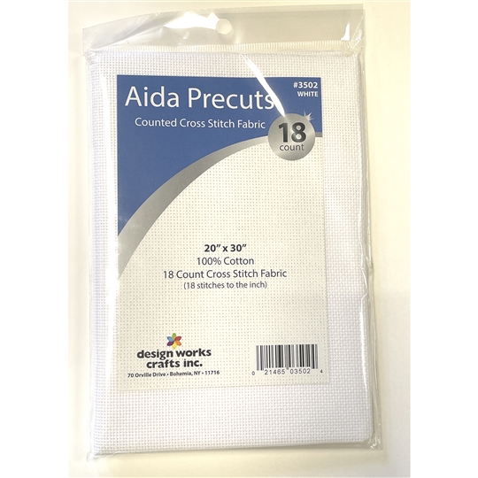 Design Works 18 count White Aida 20 x 30 Inches