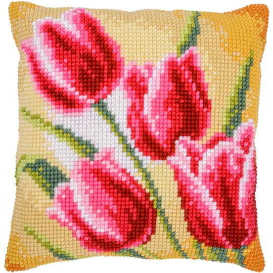 Red Tulips Cushion