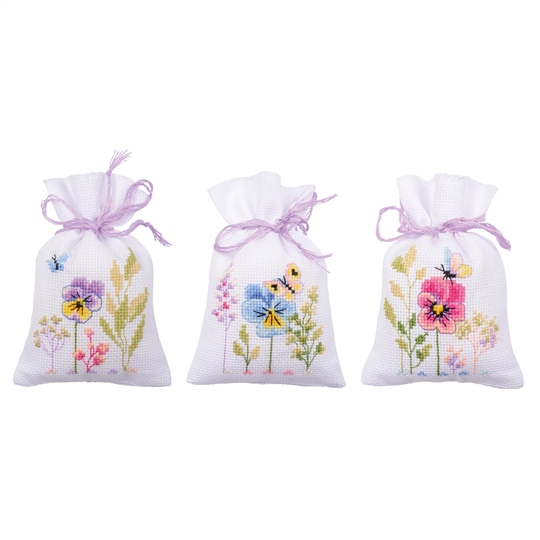 Violets Bags Set of 3
