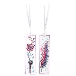 Feather and Fluff Flower Bookmarks