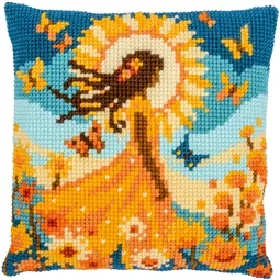 Girl with Sun Cushion