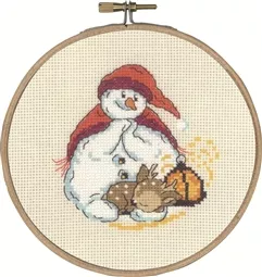 Snowman and Fawn