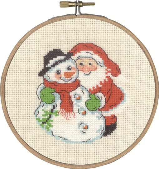 Santa and Snowman Hugs