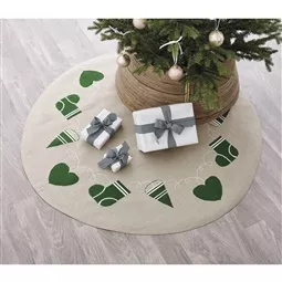 Heart and Stocking Tree Skirt
