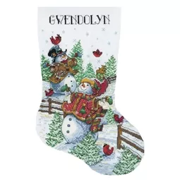 Frolicking Snowmen Stocking