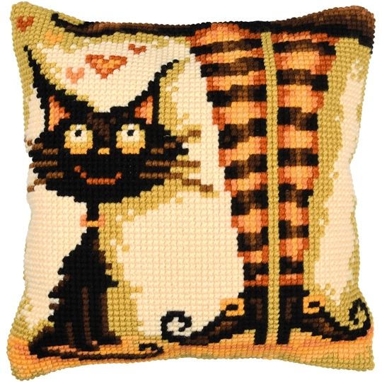 Cat Loves her Witch Cushion
