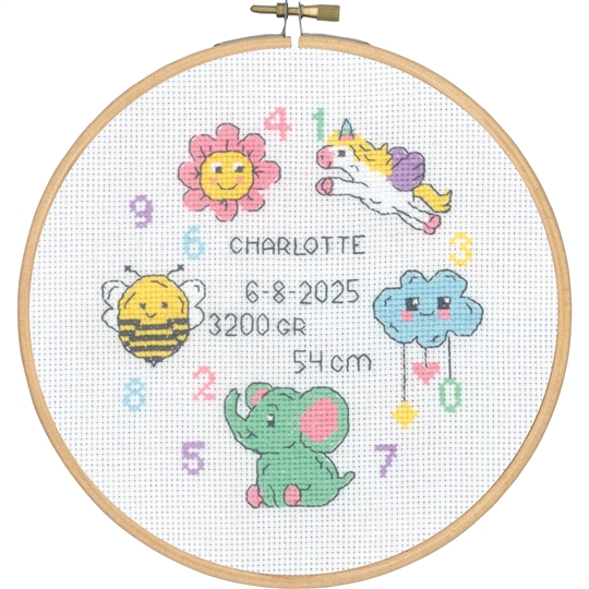 Baby Girl Sampler in Hoop