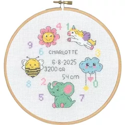 Baby Girl Sampler in Hoop