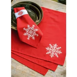 Napkin and Napkin Rings Set of 4