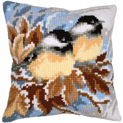 Winter Bluetits Cushion