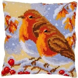 Pair of Robins Cushion