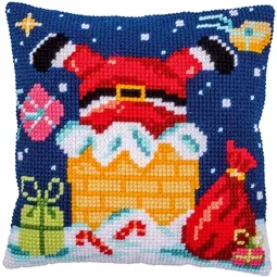 Chimney Santa Cushion