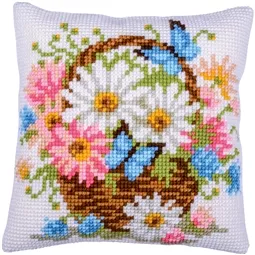Basket of Flowers Cushion