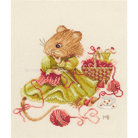 Vera Knitting Away