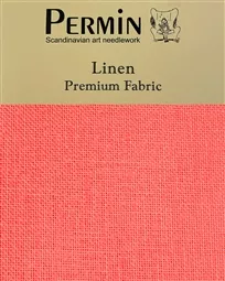 Permin 28 Count Linen - Riviera Coral