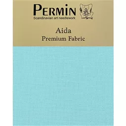Permin 16 Count Aida - Aqua