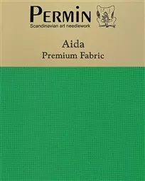 Permin 16 Count Aida - Green