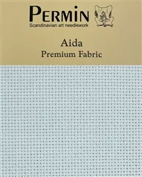 Permin 14 Count Aida - Blue