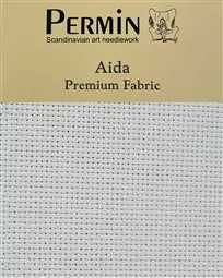 Permin 14 Count Aida - Graceful Grey