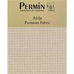 Permin 14 Count Aida - Almond