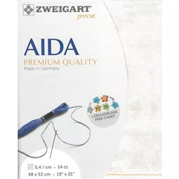 Zweigart 14 Count Vintage Aida Pre-Cut - Sand