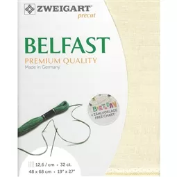 Belfast 32 Count Linen Pre-Cut - Cream