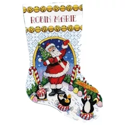 Candy Land Santa Stocking