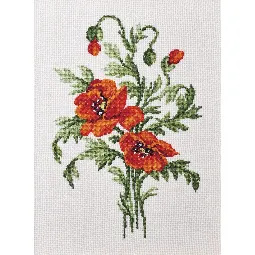 Poppies on Linen