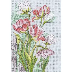 Graceful Tulips Blackwork