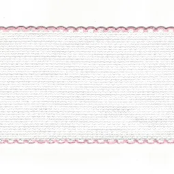 Zweigart 14 count Aida Band 50mm - White/Pink