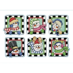 Playful Snowmen Ornaments
