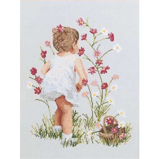 Girl with Cosmos